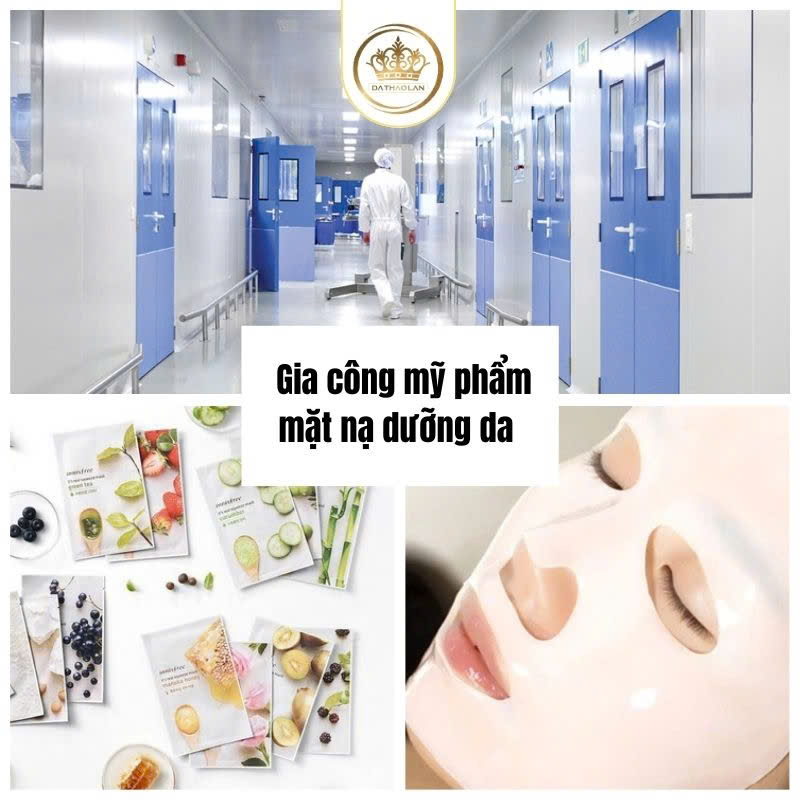 gia công mặt nạ trắng da